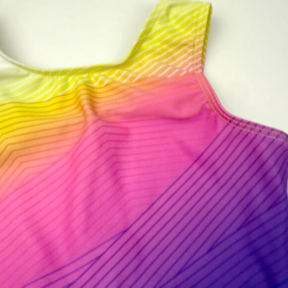 Destira Prismatic Colorful Girls Leotard - Picture 3 of 8